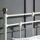 image 4 of Bayford Traditional Vintage Style White Metal Bed Frame (Single)