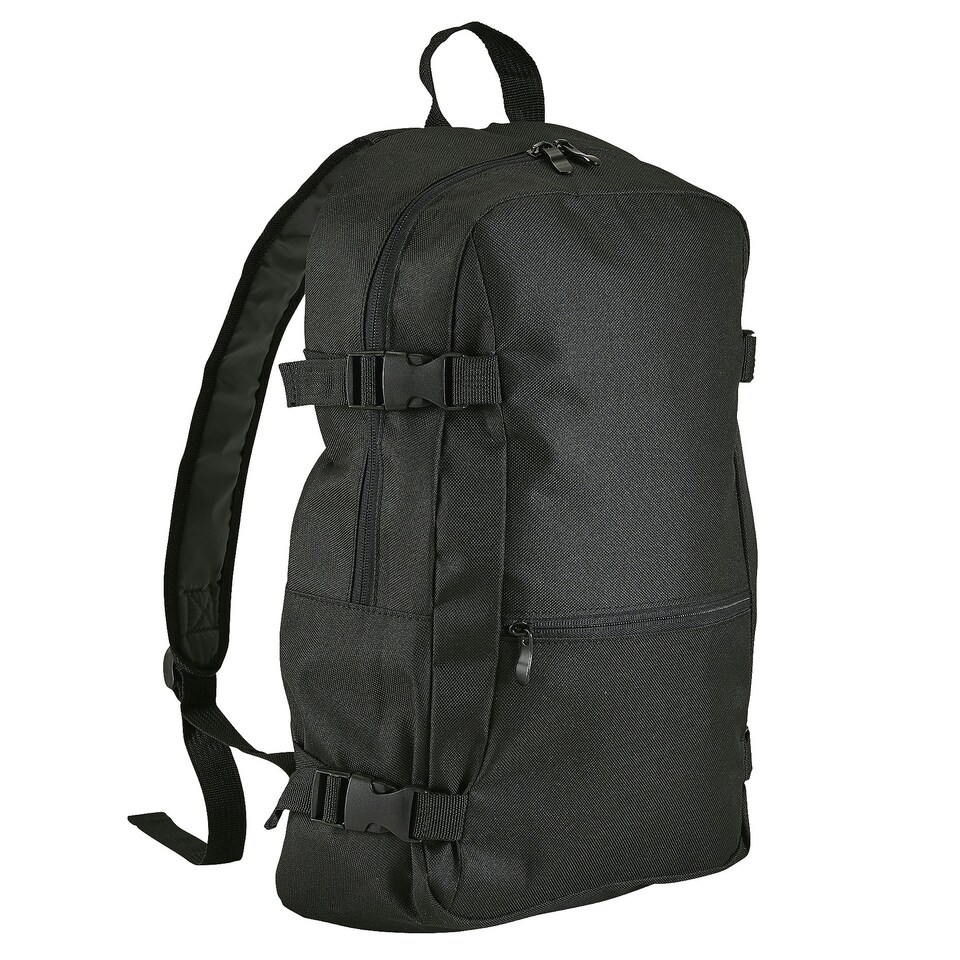 image 1 of SOLS Unisex Wall Street Padded Backpack - Black - One Size