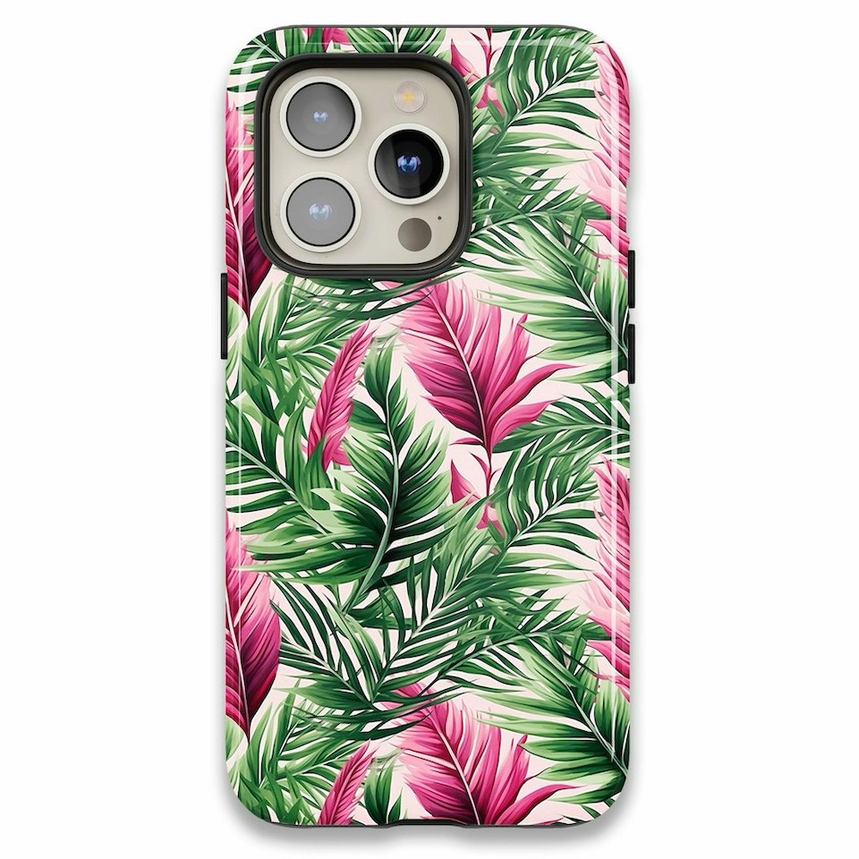 image 1 of Tropical Phone Case | Pink | Galaxy S24 Ultra
Tough | Galaxy S24 Ultra
Tough