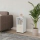 image 4 of 2-Cube Shelving Unit With Inserts White | White / Grey
