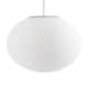 image 1 of ValueLights Metropolis Silver Globe Ceiling Pendant Shade & Bulb