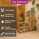 image 5 of Neo 6 Tier Wooden Plant Stand for Balcony Indoor Garden & Patio Outdoor Flower Shelf Display Rack