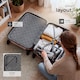 image 8 of Suitcases Set of 3 - scale, luggage tag, lock included, swivel wheels | Cream | champagne | 1
