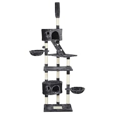 Yaheetech 255 cm Tall Large Cat Tree Condo Dark Grey