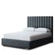 image 1 of Evangeline Ottoman Bed with Upholstered Headboard - Grey (Steel) - Super King / 6ft