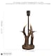 image 6 of Traditionally Designed Antler Resin Table Lamp Base in a Rustic Bronze Finish | Bronze