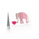image 2 of Love Heart Romance Elephant Anniversary Valentines Day Card
