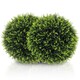 image 6 of HOMCOM Set of 2 Artificial Plant Topiary Balls, Faux Plants for Decor, Green