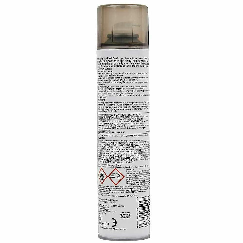image 1 of Zero In® Wasp Nest Killer Foam Aerosol 300ml