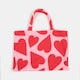 image 4 of OHS Heart Print Microfibre Quick Dry Spa Bath Beach Chair Cover Towel Bag Pink