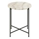 image 2 of Avila Side Table with White Marble Top 42x45cm