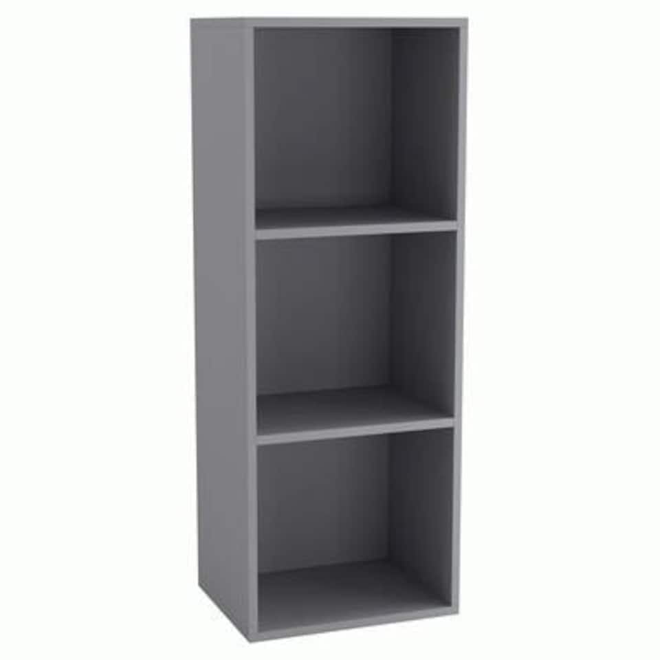 image 1 of 3-Tier Cube Shelving Unit Grey | Unit Colour: Grey