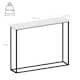 image 3 of Vida Designs Console Table With Metal Leg, White & Black | Black | White & Black