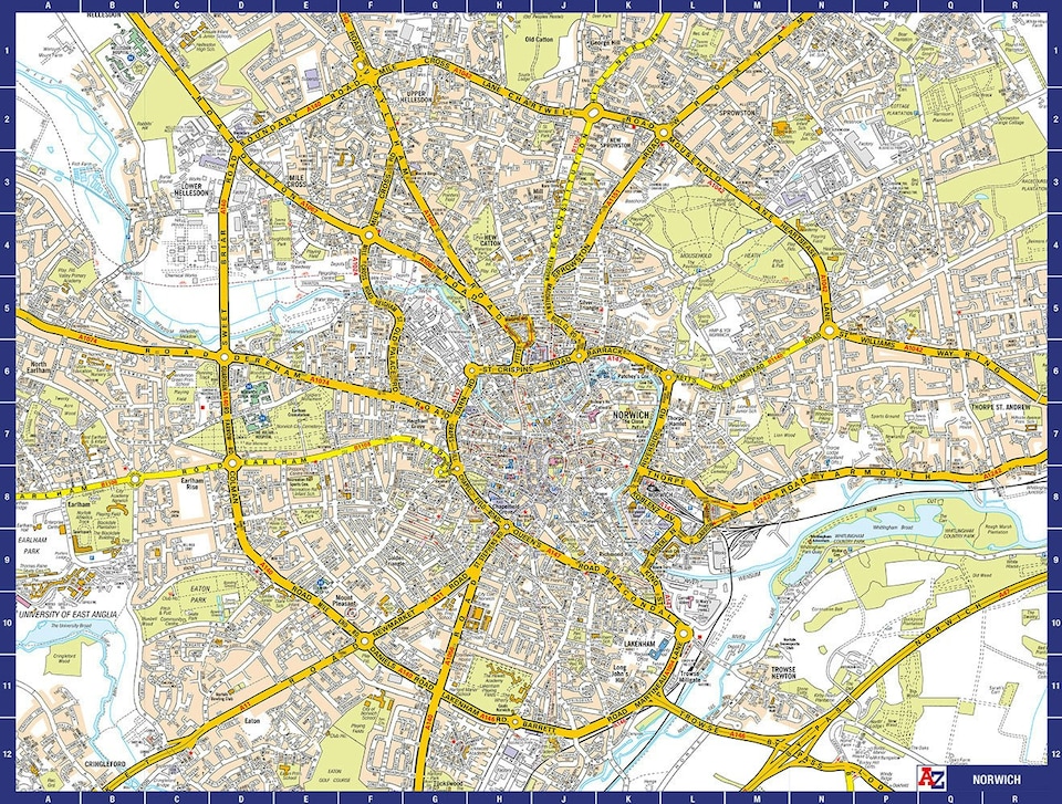image 1 of A-Z Map of Norwich 1000 Piece Jigsaw