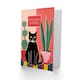 image 2 of Black Cat Lover Plants Wishes For Him Her Birthday Card
