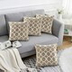 image 3 of Geometric O Chenille 45cm x 45cm Silver Cushion Set of 4 | Silver | Cream | 45cm x 45cm x 10cm | 4