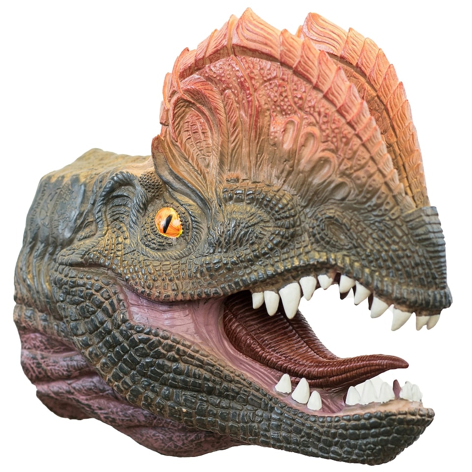 image 1 of Wild Thingz Dilophosaurus Hand Puppet