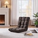image 1 of Yaheetech Lazy Sleeper Recliner with 14 Adjustable Positions and Backrest Brown