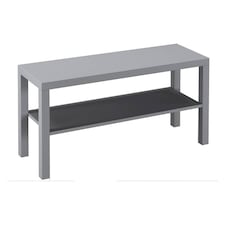 URBNLIVING 2 Tier TV Bench Entertainment Media Stand 90cm | Multi | Grey | 1