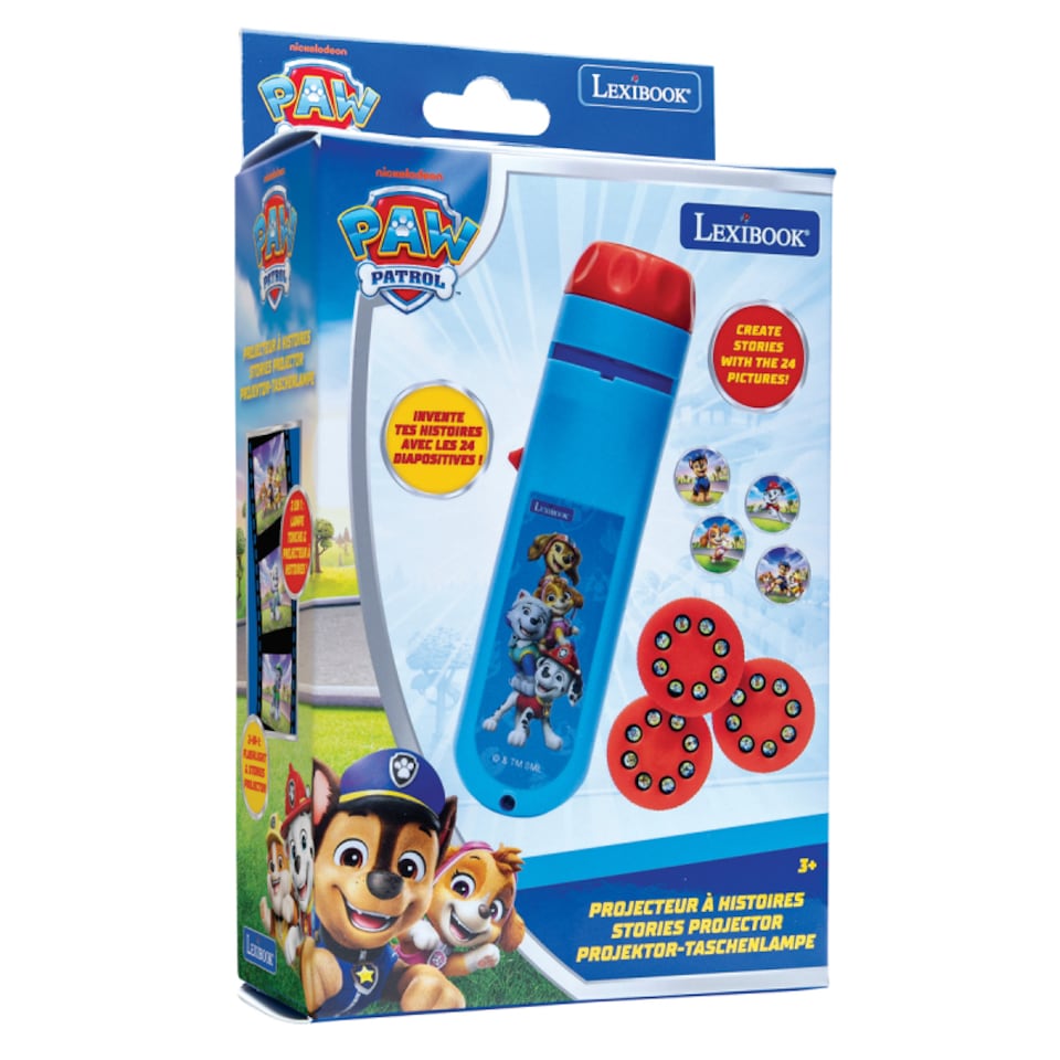 image 1 of Lexibook LTC050PA Paw Patrol Stories & Image Projector Torch