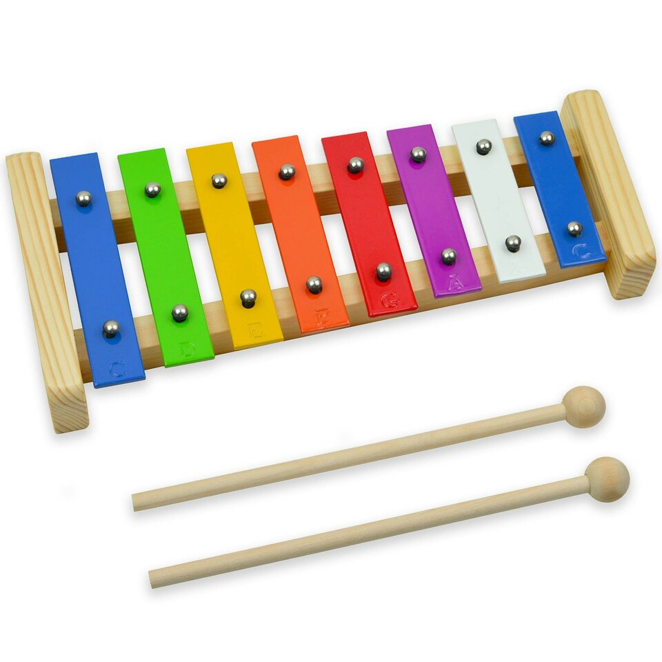 image 1 of A-Star 8 Note Glockenspiel - Coloured Keys