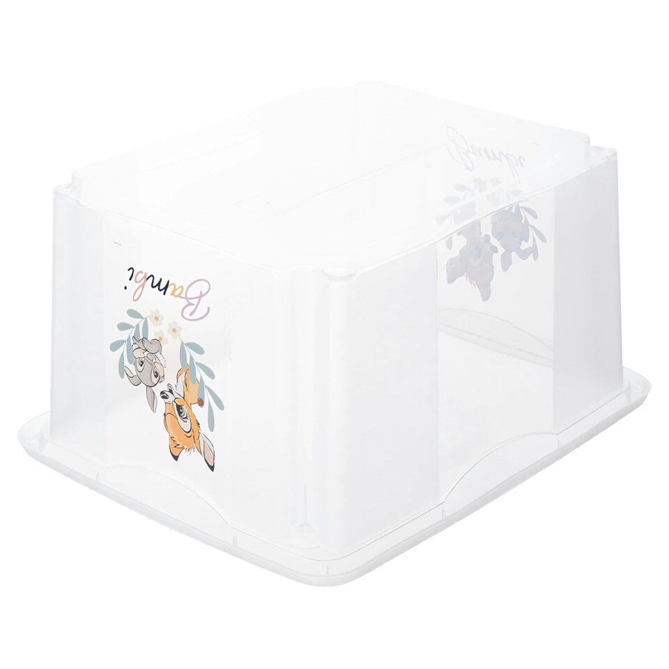 image 1 of Keeeper Bambi Turn Around Stackable Box with Lid 24 Litre Transparent