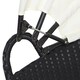 image 8 of Outsunny Rattan Garden Daybed Sun Lounger Sofa Set w/ Canopy, Black/Beige