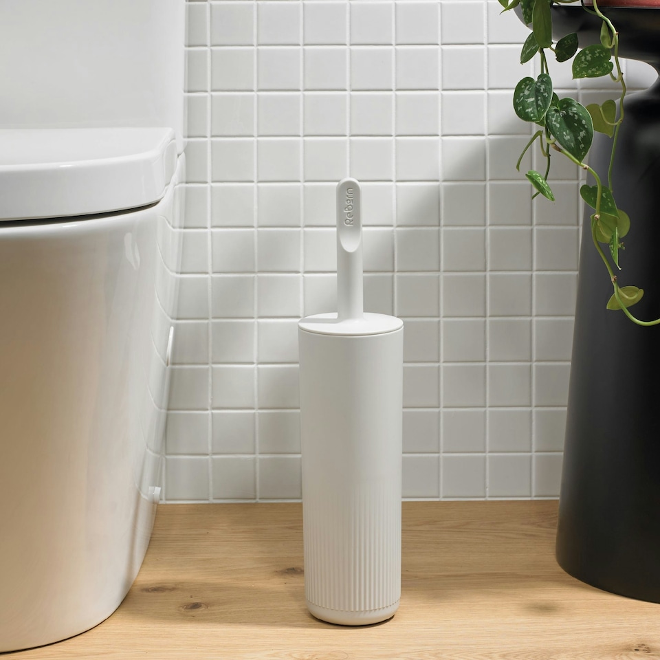 image 1 of ReBorn Recycled Toilet Brush White | Stone