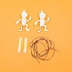 image 2 of Skeleton Hi-Glow Halloween Necklaces - Pack of 2