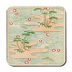 image 3 of Set of 12 Placemats and Coasters 11x8 Placemats 3.7x3.7 Coasters Wood Bottom