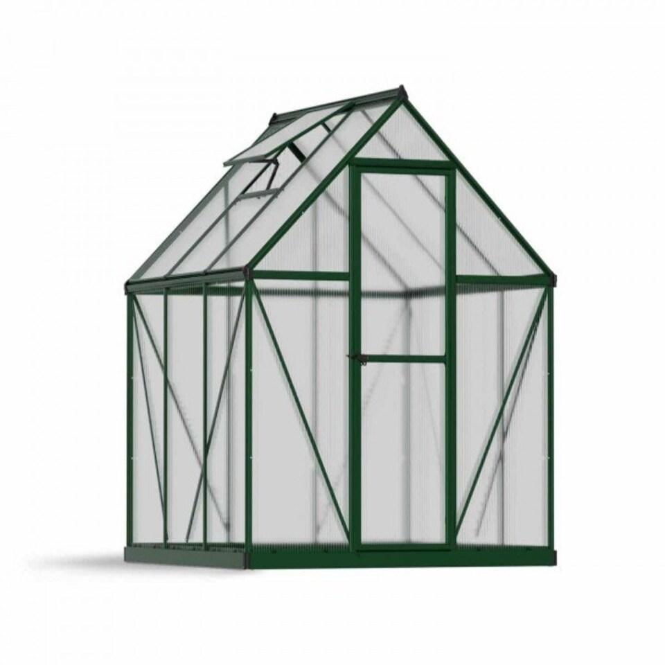 image 1 of Greenhouse Mythos 6 x 6 - Polycarbonate - L186 x W185 x H208 cm - Green
