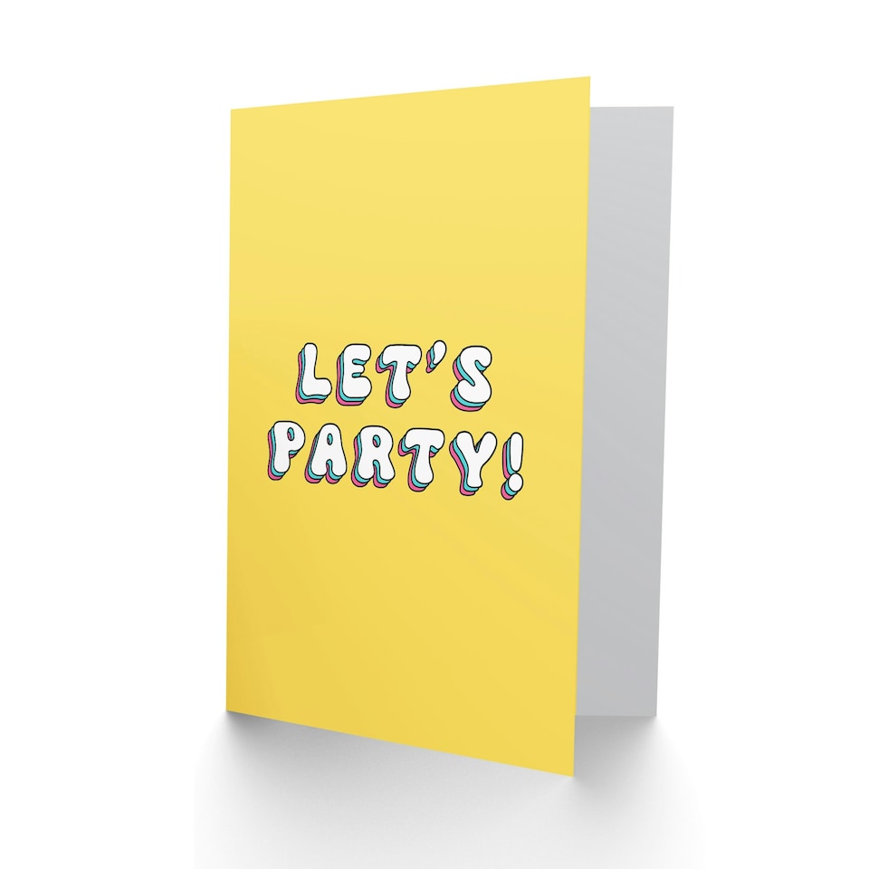 image 1 of Lets Party Celebration Woman Girl Her Birthday Card