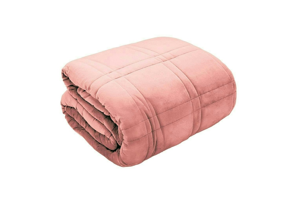 Velour Blush Weighted Blanket 125x150cm 4kg