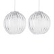 image 1 of Set of 2 Craw - Clear Acrylic Pendant Shades Clear