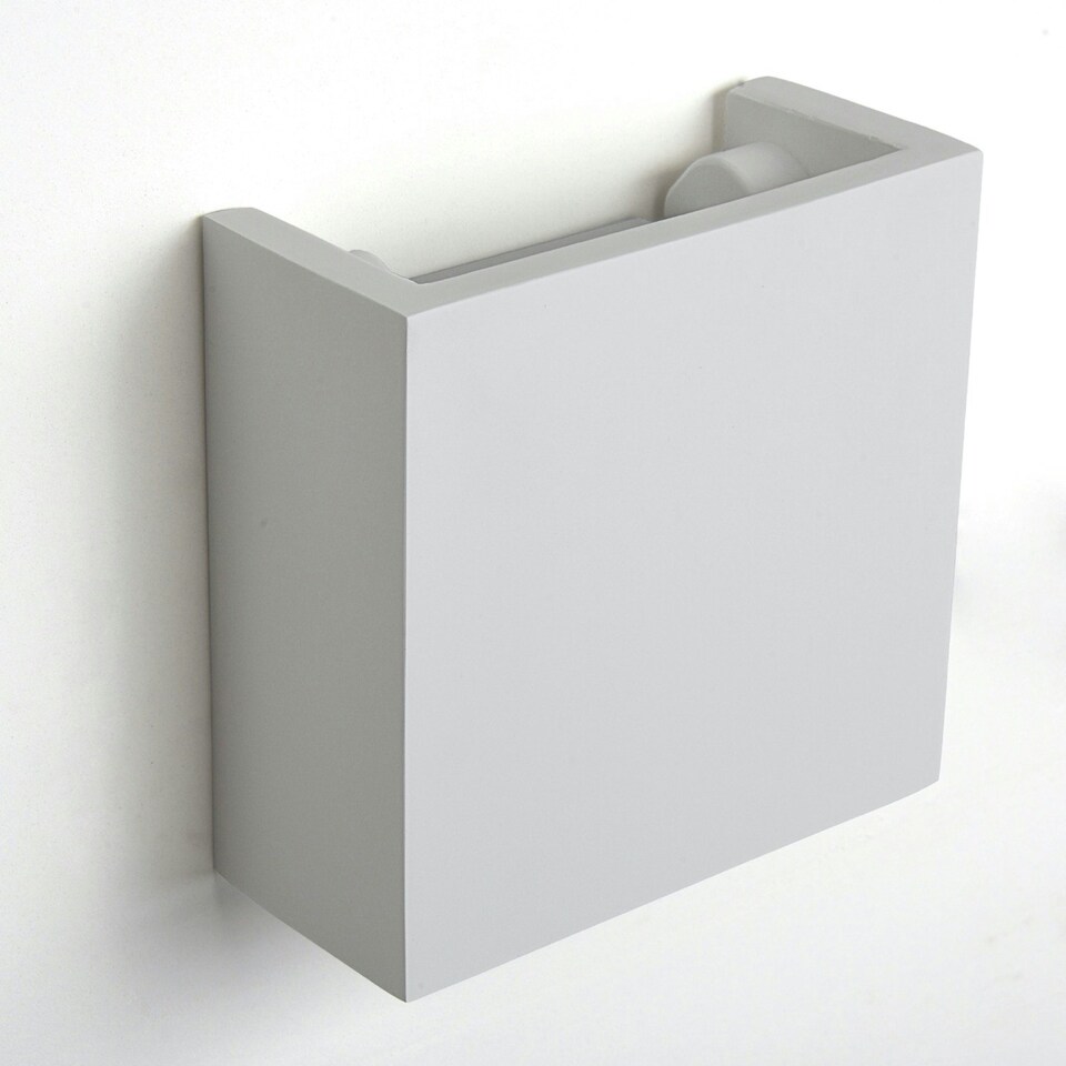 image 1 of First Choice Lighting Set of 2 Michele White G9 Plaster Wall Lights White