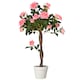 image 6 of Outsunny 90cm Artificial Rose Tree, Fake Decorative Plant, Pink