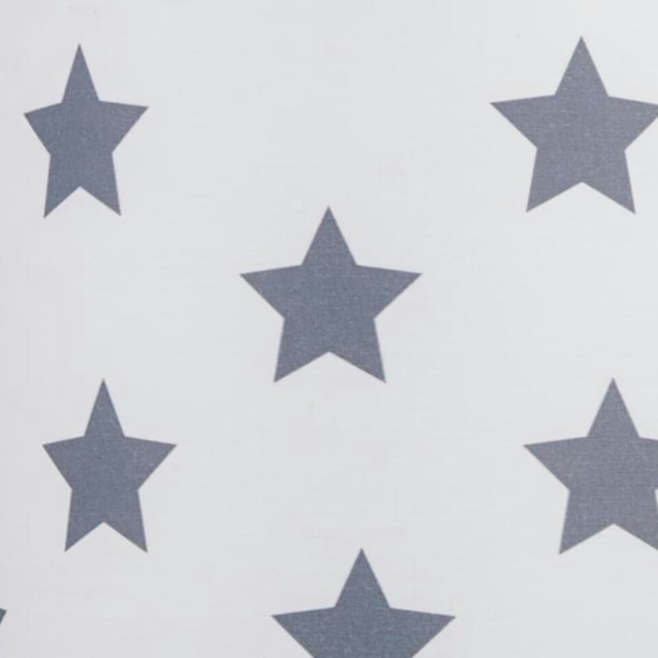 image 1 of First Choice Lighting Set of 2 White with Grey Stars 25cm Light Shades Grey