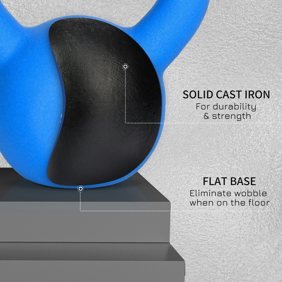 image 1 of HOMCOM Soft Kettlebell, Kettle Bell with Non-Slip Handle for Home Gym Weight Lifting and Strength Training 