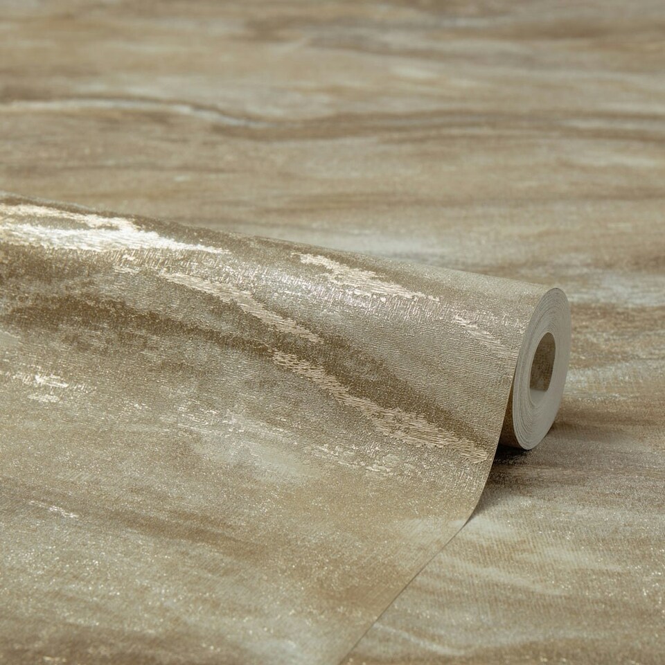 image 1 of Nirvana Metallic Wallpaper in Cool Grey and Taupe Multi