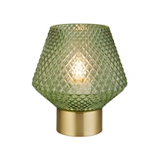 Green Glass Table Lamp | Green