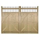 image 3 of Hampton Tall Double Driveway Garden Gate - Pressure Treated Scandinavian Redwood - W2400 x H1800 mm Brown