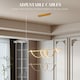 image 4 of HOMCOM LED Pendant Light, Modern Ceiling Light with three Temperatures, Adjustable Height Hanging Fixture with Wall Switch for Kitchen Island, Dining Room, Gold Tone | Gold
