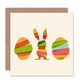 image 1 of Bunny Egg Abstract Rabbit Easter Card