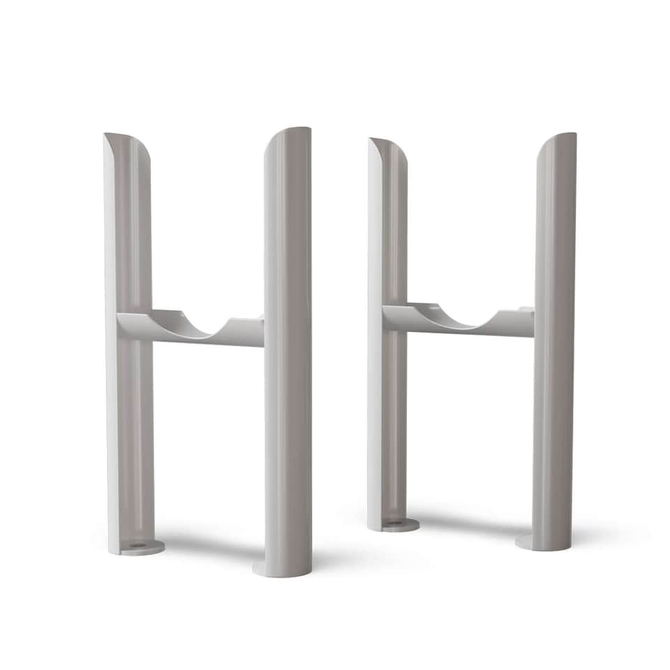 image 1 of Alpha Triple Column Heated Bathroom Radiator - White - (H) 600mm x (W) 1177mm
