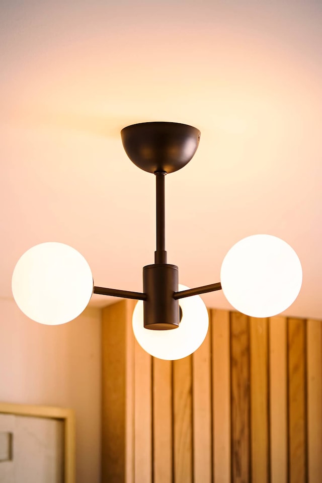 image 1 of ValueLights Marlow Frosted Glass Matte Black 3 Way Ceiling Light