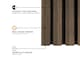 image 3 of Fuse Acoustic Wooden Wall Panel in Smoked Oak, 1.2m x 0.6m