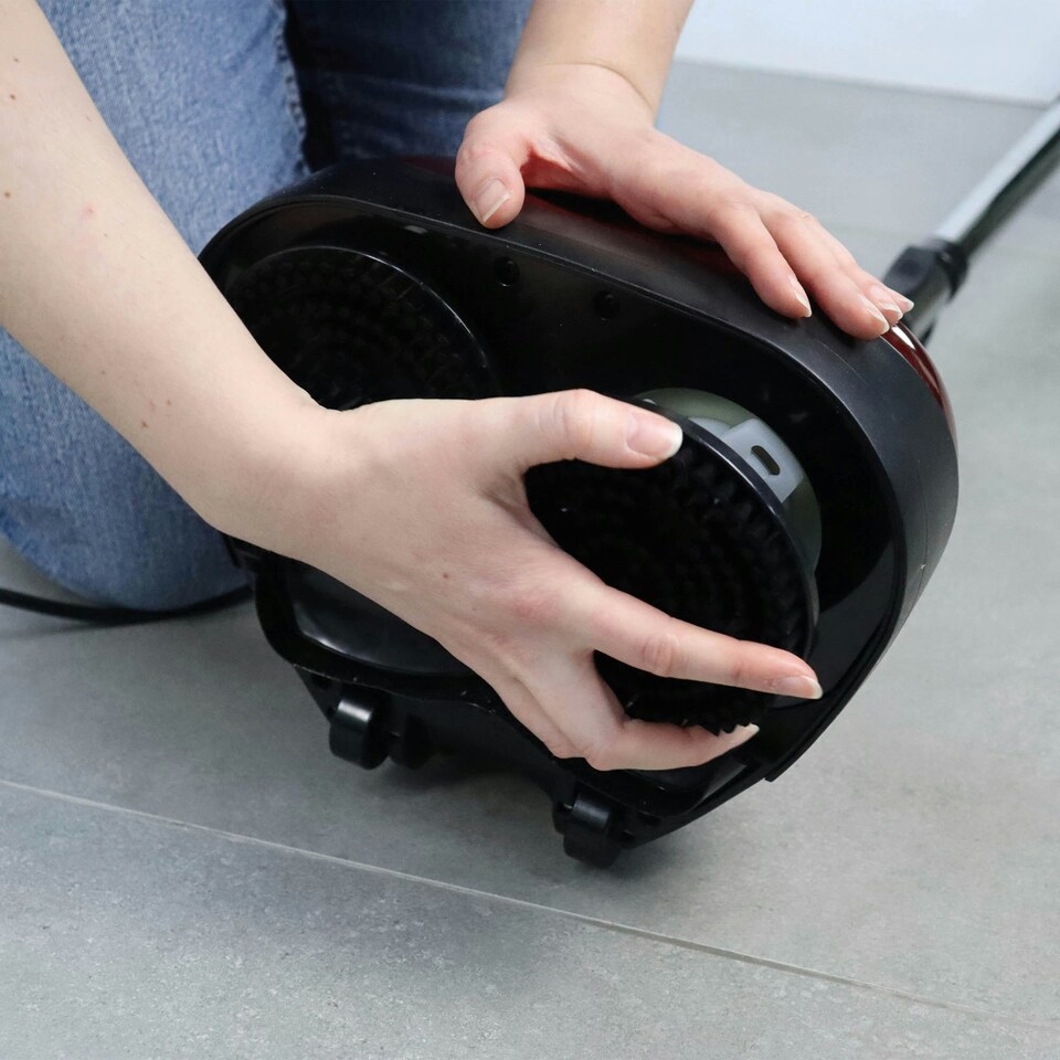 image 1 of Ewbank EP170 Lightweight Floor Polisher, Cleaner, Buffer and Scrubber with Reusable Pads, Red