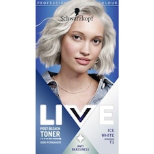 Schwarzkopf Live Post Bleach Toner Semi-Permanent Blonde Hair Dye T1