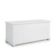 image 1 of Ottoman Storage Chest Toy Bedding or Blanket Box Large Wooden Home | White | White