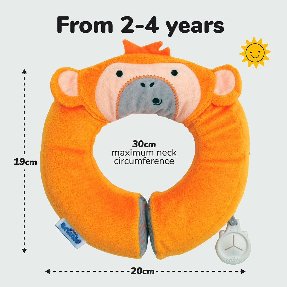 image 1 of Trunki Yondi Travel Neck Pillow - Mylo Monkey